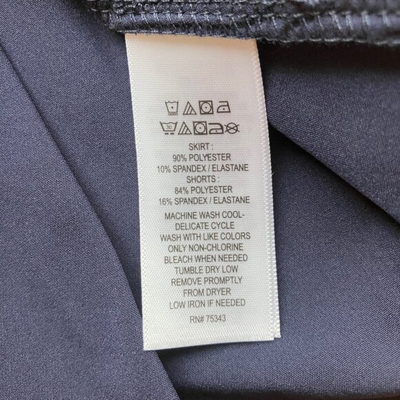 Tommy Bahama Everyday Active Pleated Skort Navy Blue Women’s L NWT - Picture 6 of 10